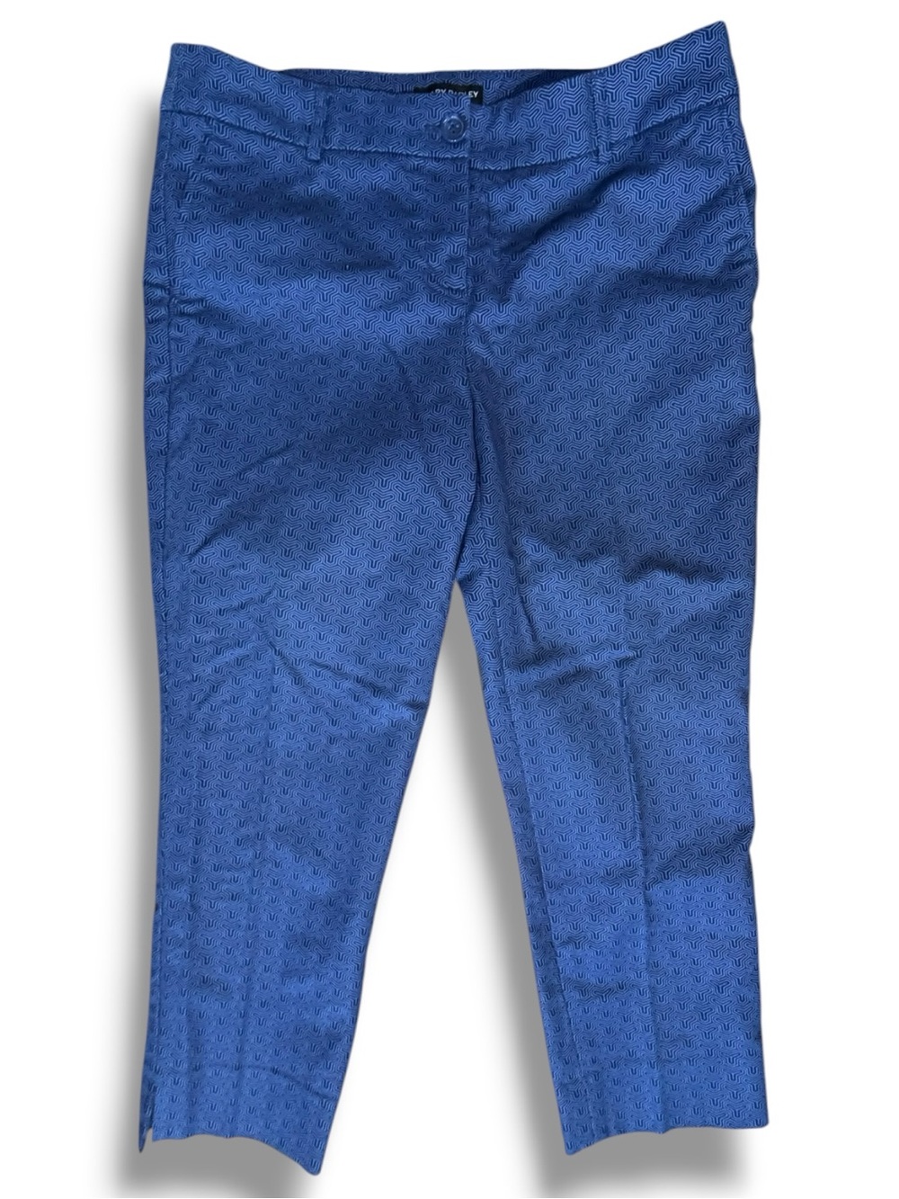 Hilary Radley Blue Cotton Capris Pants Size 8